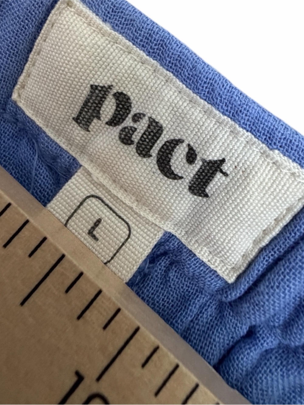 Pact Cotton Drawstring Pants in Periwinkle Blue - Picture 5 of 9